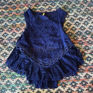 Free People Mixed Material Tank
